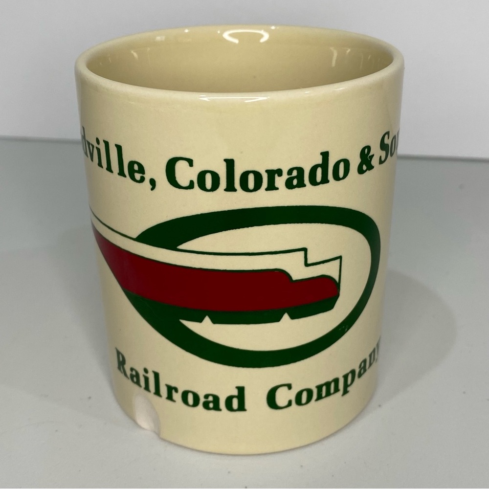 Vtg Leadville Colorado & Southern Railroad Company Coffee Cup Train Mug